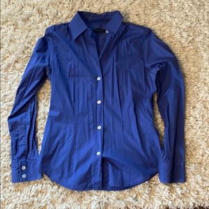 Women’s the Limited blue button down top M GUC
